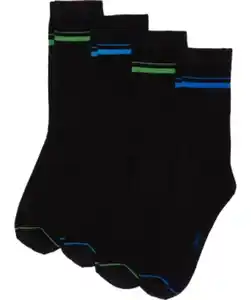 Socken, 4er-Pack, Ergee, schwarz