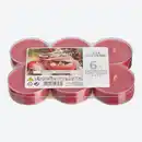 Bild 1 von Villa Verde Jumbo-Teelichter mit Bratapfel-Duft, 6er-Pack, Dark-red