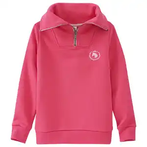 Mädchen Sweatshirt mit Pferde-Stickerei PINK