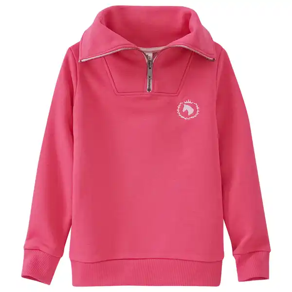 Bild 1 von Mädchen Sweatshirt mit Pferde-Stickerei PINK