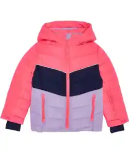 Skijacke in Neonfarbe, wasserdicht, neon pink