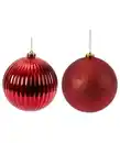 Bild 1 von XXL Christbaumkugeln Weihnachten, 2-er Pack, rot