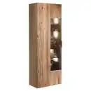 Bild 1 von Voglauer Vitrine, Eiche, Metall, Altholz, Eiche, furniert, mehrschichtige Massivholzplatte (Tischlerplatte), 8 Fächer, 64x194x42.3 cm, Goldenes M, Made in Austria, Typenauswahl, Beimöbel erhältlic
