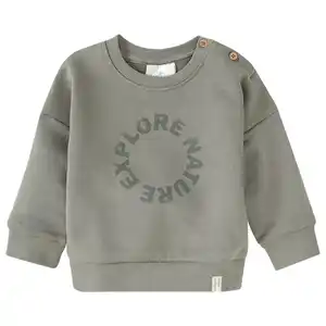 Baby Sweatshirt mit Message-Print SALBEI