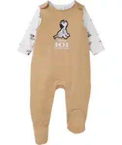 101 Dalmatians Newborn Body + Strampler, 2-tlg. Set, naturfarben