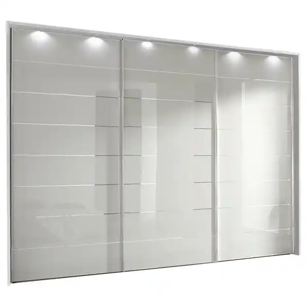 Bild 1 von Moderano Schwebetürenschrank, Silber, Weiß, Metall, 6 Fächer, 336x222x68 cm, Lga, Goldenes M, BQ - Bündnis für Qualität, Made in Germany, Typenauswahl, Beimöbel erhältlich, umfangreiches Zube