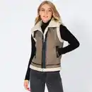 Bild 1 von Damen-Weste mit Teddy-Fleece, Brown