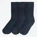 Bild 1 von Unisex-Norwegersocken mit Frotteesohlen, 3er-Pack, Blue