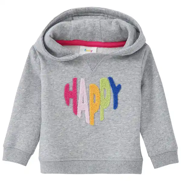 Bild 1 von Baby Hoodie mit Schriftzug HELLGRAU