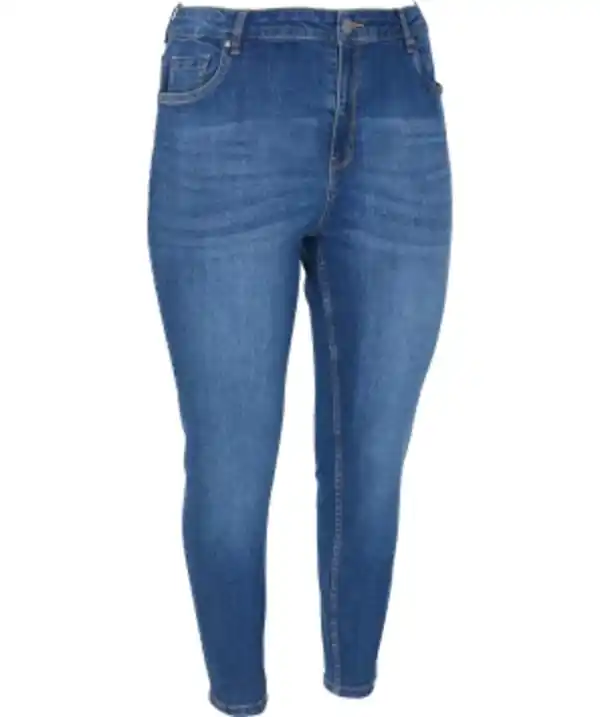 Bild 1 von Jeans High-Waist, Slim-fit, jeansblau