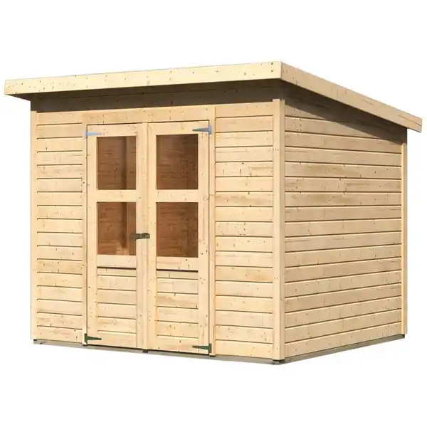 Bild 3 von Karibu Holz-Gartenhaus Neuenburg 3 Natur BxT: 238 cm x 210 cm