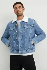 C&A Jeansjacke, Blau, Größe: S