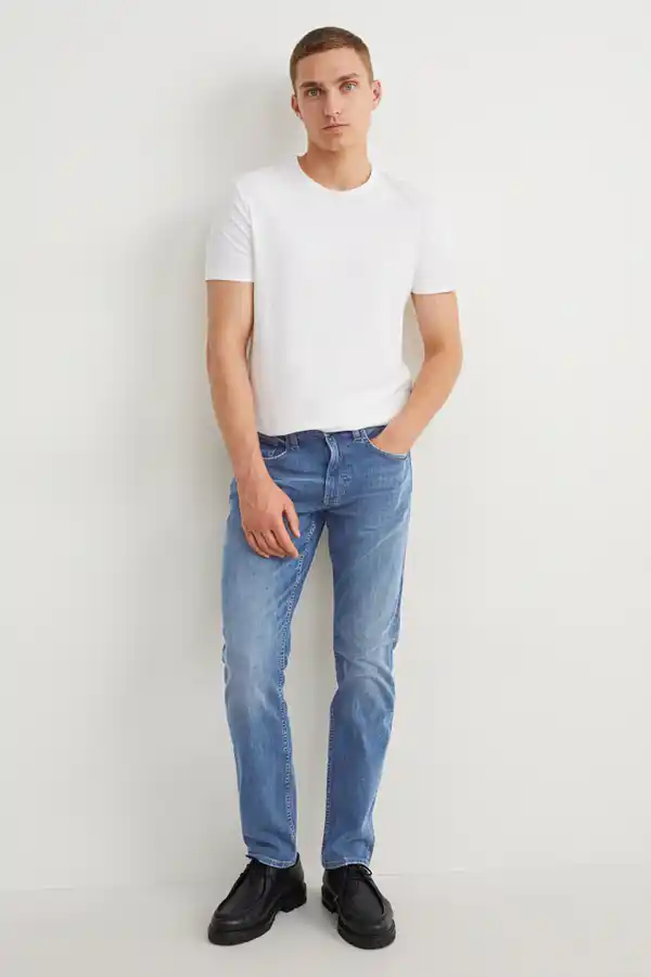 Bild 1 von C&A Tapered Jeans, Blau, Größe: W28 L32