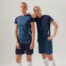 Bild 1 von Fussballtrikot kurzarm Slim-Schnitt Damen blau