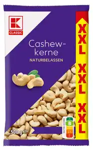 K-CLASSIC Cashewkerne, 500-g-Packg.