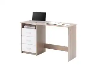 Computerschreibtisch Sonoma Eiche - weiß 120 cm - ADRIA