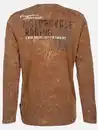 Bild 2 von Herren Henley Shirt mit Print Orange