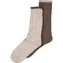 Bild 1 von Socken mit Wolle 2er-Pack, Grau, 43/46