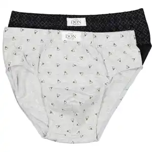 Don Herrenslip 2er-Pack, Grau, L