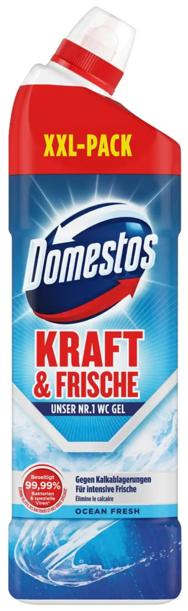 Bild 1 von DOMESTOS Kraft & Frische WC-Gel, 1-l-Fl.