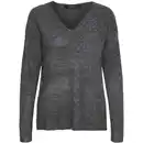 Bild 1 von Vero Moda VMCREWLEFILE LS V-NEC Strickpullover Grau