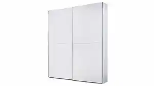 Schwebetürenschrank weiß 170 cm - TIME