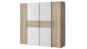 Kleiderschrank Artisan Eiche - weiß 200 cm - KALIXTUS