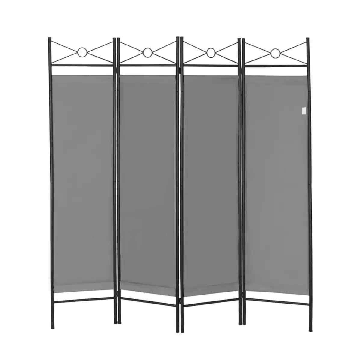 Bild 1 von Paravent 4-teilige Raumteiler 180 x 163 cm Grau