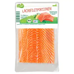 GUT BIO Bio-Lachsfiletportionen 600 g