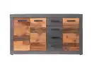 Bild 1 von Sideboard mit 4 Schubladen Old Wood - Graphit Matera 151 cm - INDY