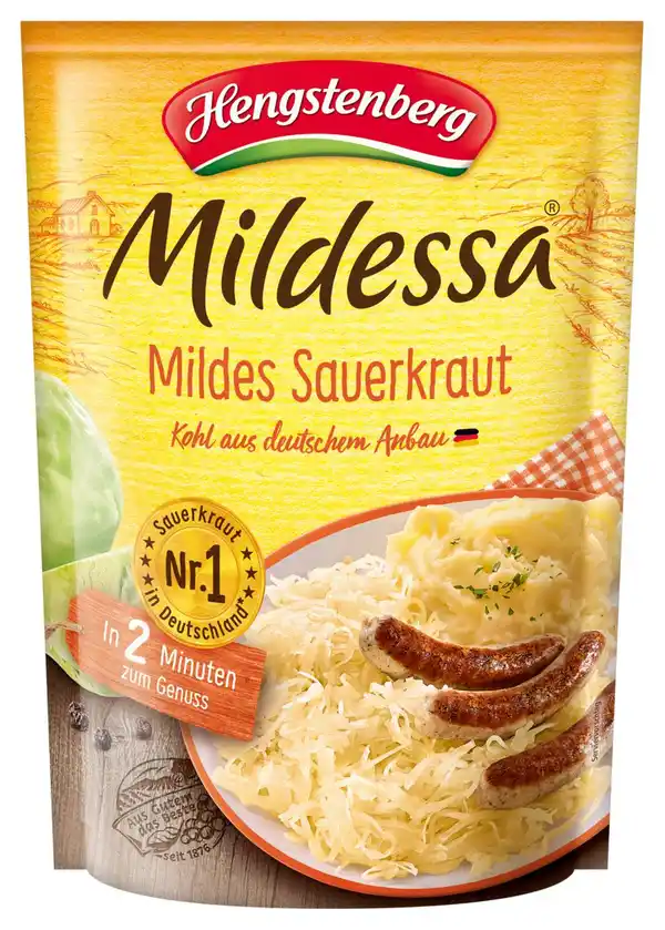 Bild 1 von HENGSTENBERG Mildes Sauerkraut, 400-g-Beutel