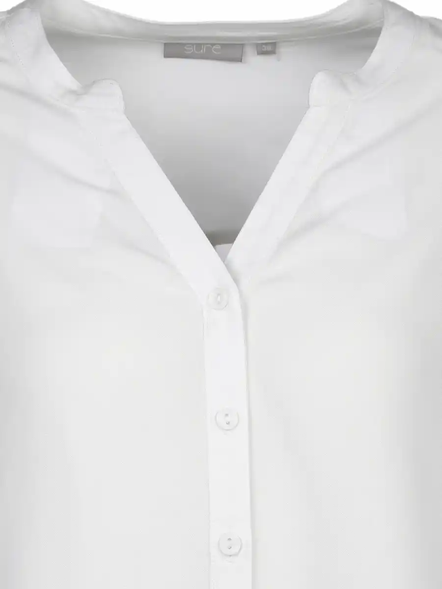 Bild 3 von Damen Schlupfbluse unifarben Weiß