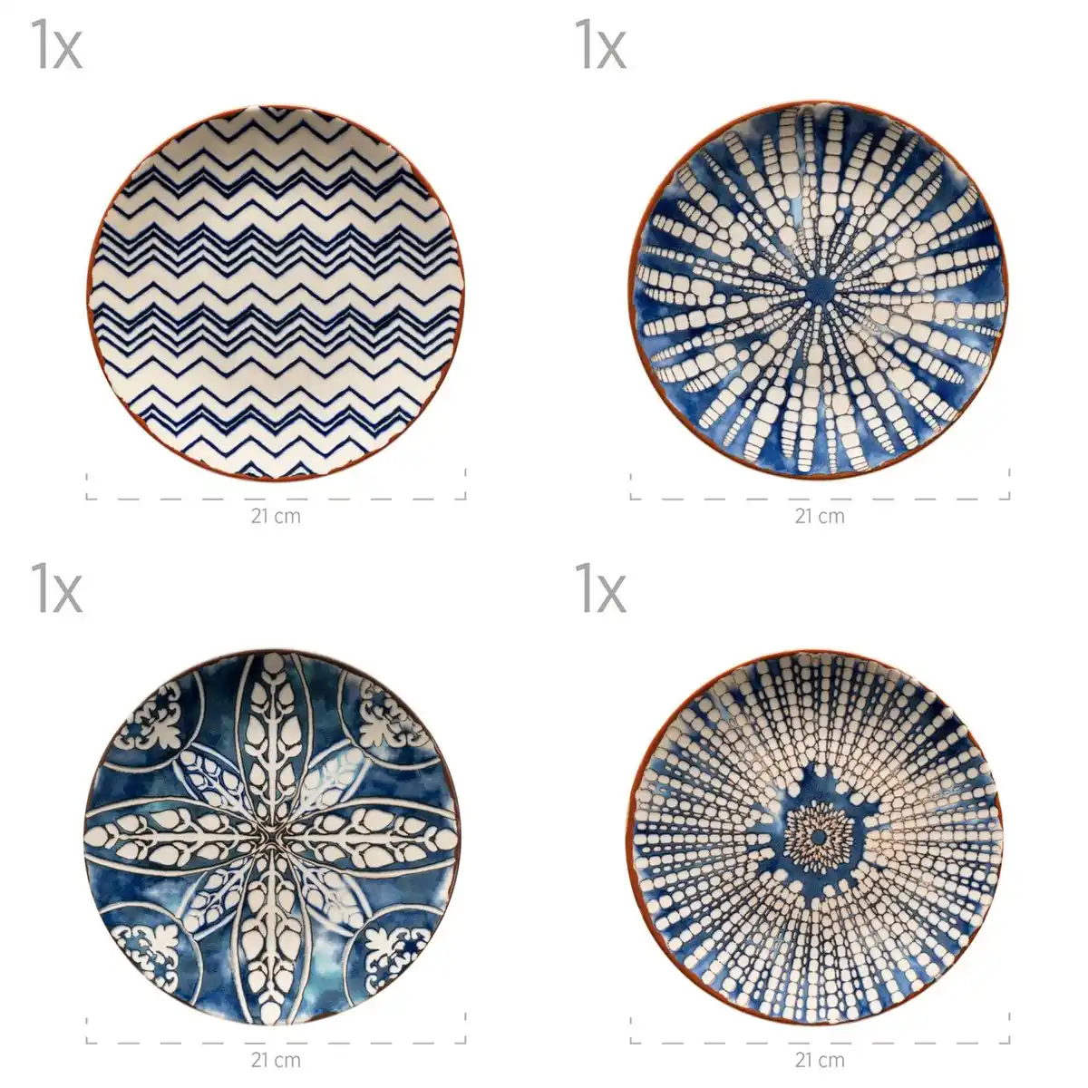 Bild 4 von Serie Iberico Blue, Tellerset 12 teilig für 4 Personen