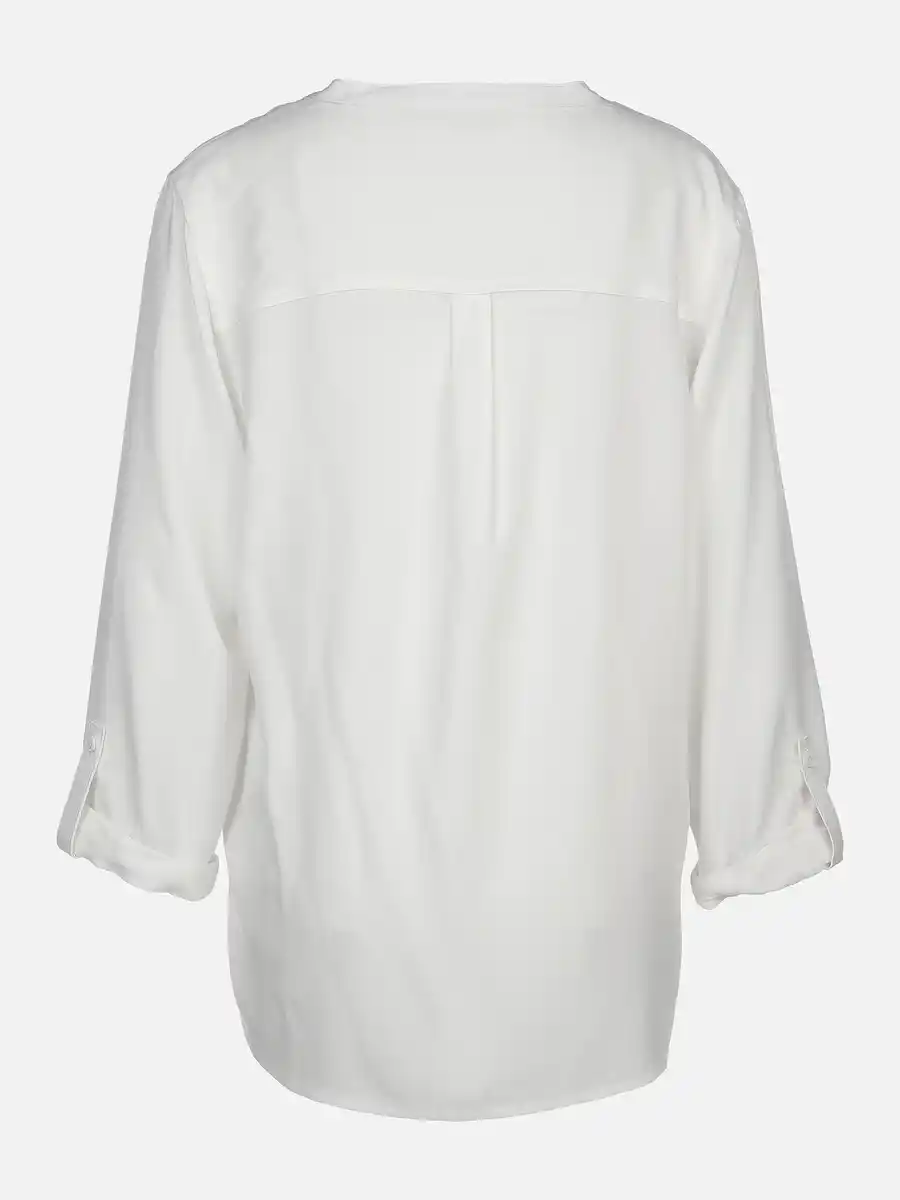 Bild 2 von Damen Schlupfbluse unifarben Weiß