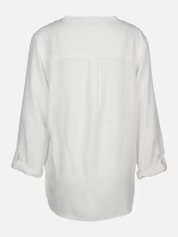 Bild 2 von Damen Schlupfbluse unifarben Weiß