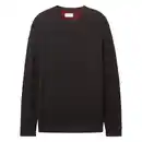 Bild 1 von Herren Pullover mit Struktur Schwarz