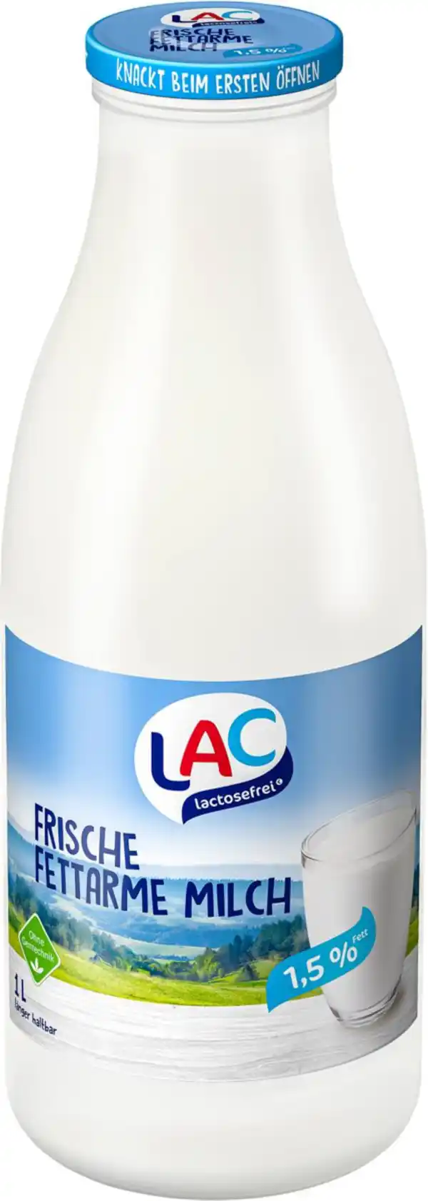 Bild 1 von LAC Frische fettarme Milch, 1-l-Fl.