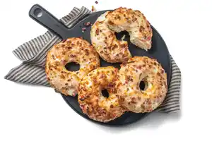 Pizza-Donut Flammkuchen, Stück