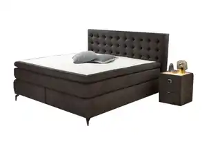 Boxspringbett 180 x 200 cm grau Microfaser - JESSICA