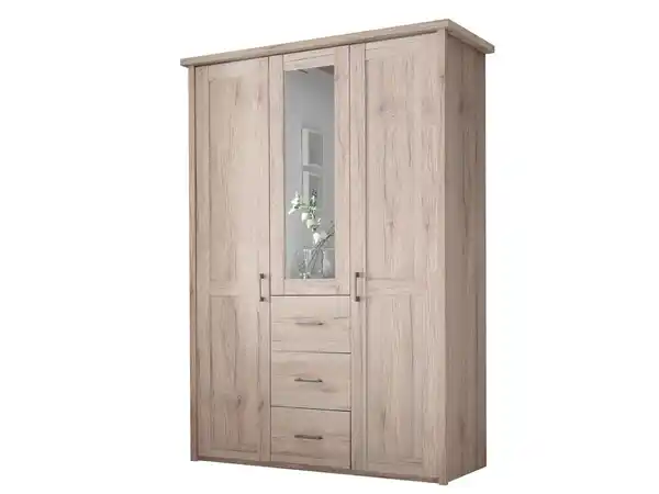 Bild 1 von Kleiderschrank mit Spiegel - San Remo Eiche - 150 cm - LUCA