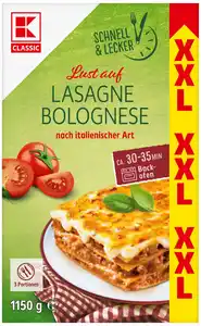 K-CLASSIC Lasagne Bolognese XXL, 1,15-kg-Großpackg.