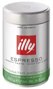 Illy Gemahlener Kaffee Espresso Entkoffeiniert (250 g)