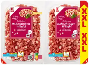 K-CLASSIC Rohschinken-Würfel, 2 x 200-g-Großpackg.