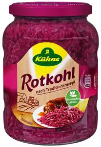 KÜHNE Rotkohl oder Apfelrotkohl, 680-g-Glas