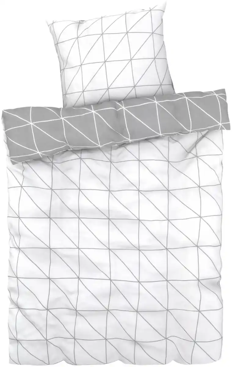 Bild 2 von LIV&BO® Renforcé-Wendebettwäsche-Set ca. 135 x 200/80 x 80 cm, 2-teilig