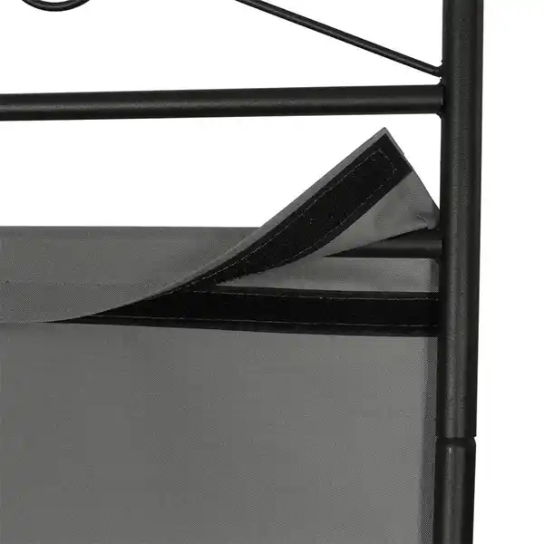 Bild 4 von Paravent 4-teilige Raumteiler 180 x 163 cm Grau