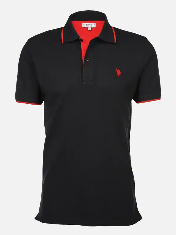 Bild 1 von Herren Poloshirt mit Stickerei Schwarz