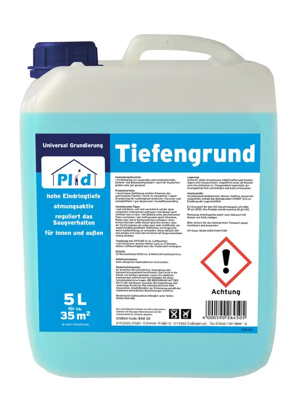 Bild 1 von Premium Tiefengrund Tapetengrundierung Grundierung Weiß