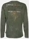 Bild 2 von Herren Henley Shirt mit Print Oliv