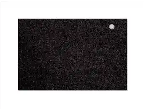 Keilbach Fußmatte mit Edelstahlelement, 87 x 57 cm, schwarz